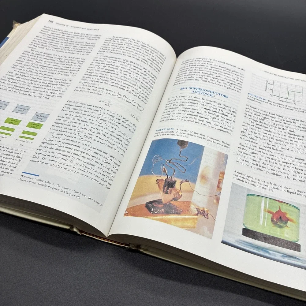 Fundamentals of Physics David Halliday Hardcover Textbook Acceptable Condition